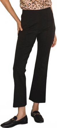 Skies Are Blue Clothing Kick Flare Cropped Dress Pants In Black