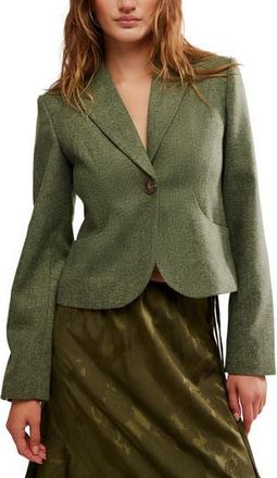 Free People Whip Smart Blazer in Forest Green at Nordstrom Rack, Size Small