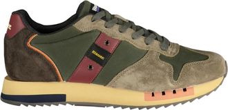 Blauer Queens 01 Wax Sneaker - Heren - Sneakers - Groen - 42 EU - Leer - Schoenen