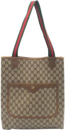 Gucci Pre-owned Tote Bags, female, Brown, Size: ONE SIZE Pre-owned Plastic Tote Bag