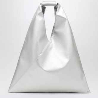 Maison Margiela Medium Japanese bag in silver eco-leather