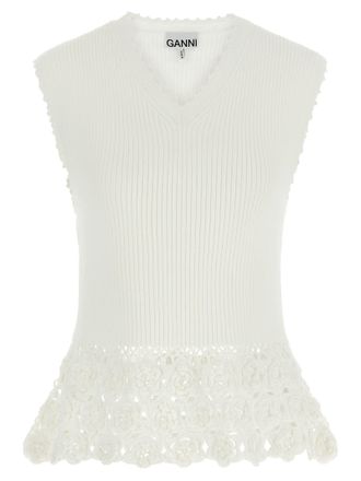Ganni Ganni Organic Cotton Sleeveless Womens Jacket