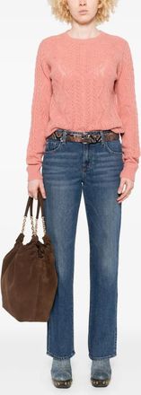 Etro Etro Womens Wool Jumper - Coral - Size EU 44 (Womens)