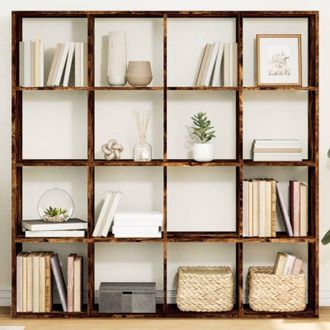 vidaXL Libreria Rovere Fumo 137,5x29x137,5 cm in Legno Multistrato - Vidaxl