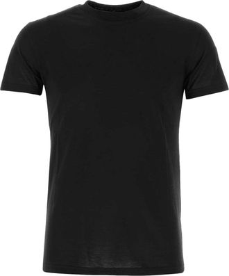 Pantaloni Torino crew-neck T-shirt - men - Silk/Cotton - 54 - Black