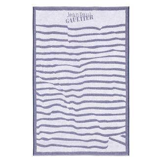 Jean Paul Gaultier Home, Dames, Blauw, ONE Size, Katoen, Nautische gestreepte strandlaken