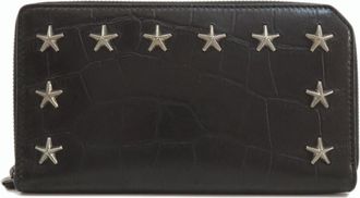 Jimmy Choo London Leather Long Wallet (Bi-Fold) (Pre-Owned)