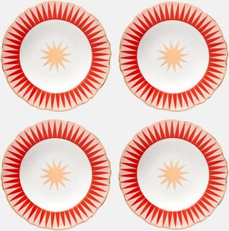 BITOSSI HOME Baleno set of 4 porcelain soup plates