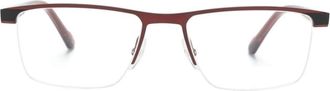 Etnia Barcelona Münster rectangle-frame glasses - unisex - Metal - 54 - Red