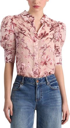 Alice & Olivia Alice + Olivia Willa Silk-Blend Top