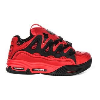 Osiris Red Black Mens Trainers 2001 Style - male - OSIRIS - Sneakers - Red - 7 1/2 UK - Shoes