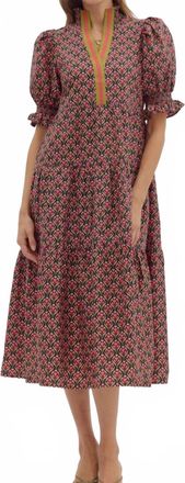 Entro Jillian Midi Dress In Red