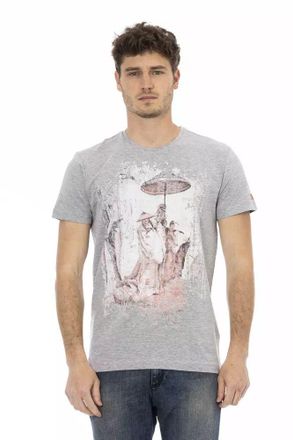 Trussardi Grijze Graphic T-shirt Casual Stijl