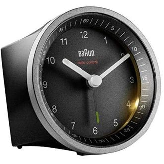 Braun Bc07sb-dcf Reloj Despertador Anal&oacute;gico Negro, Plata