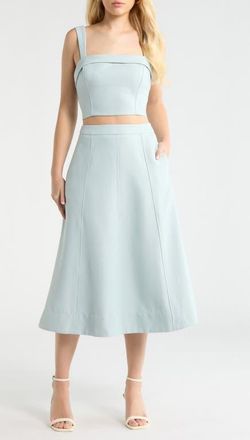ASTR the Label Kinslee Skirt in Baby Blue at Nordstrom, Size X-Small