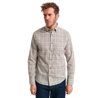 GANT Overhemden, Heren, Veelkleurig, S, Reg Twill Check Shirt