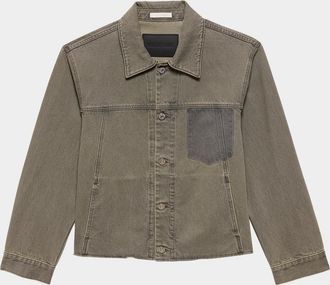 Helmut Lang Men & apos;s Raw Hem Cotton Denim Jacket