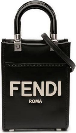 Fendi Pre-owned Leren Mini Tas - Dames - Vintage Mini Tas - Zwart - ONE Size - Leer - Vintage