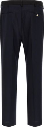 Marni Mens Blue Virgin Wool Casual Pants