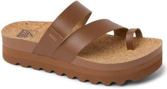 Reef Vista Laya Platform Sandal in Chocolate at Nordstrom, Size 8.5