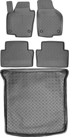 OEM Juego De Alfombrillas Para Coche Y Maletero Para Volkswagen Sharan Ii Van Del 2010