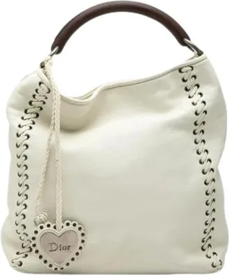 Dior Pre-owned Shoulder Bags, female, White, Size: ONE SIZE Pre-owned Tote Bag