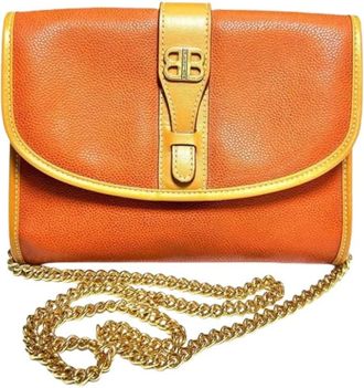 Balenciaga Pre-owned Cross Body Bags, female, Orange, Size: ONE SIZE Pre-owned Vintage Clutch Bag