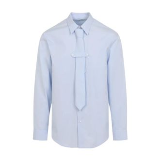 Dries Van Noten Heren, Overhemden, Blauw, Maat: XL Katoen