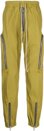 Rick Owens drawstring drop-crotch trousers - men - Cotton/Elastane - 52 - Green