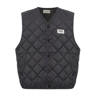 American Vintage Yupibam Vest - - Jackets - Uomo - Nero - S
