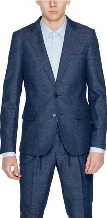 Antony Morato Herenjas Lente/Zomer Collectie - Heren - Blazers - Blauw - L - Katoen - Jassen