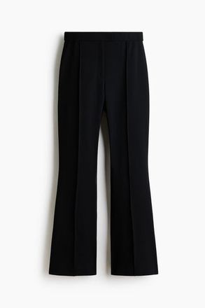 H&M Bootcut Crease-front Trousers in Black at Nordstrom, Size Xx-Large