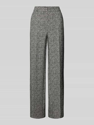 Comma Stoffhose mit franz&ouml;sischen Eingrifftaschen in Black, Gr&ouml;&szlig;e 38/32