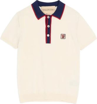 Valentino Polo - Heren - Polos - Beige - M - Katoen - Tops