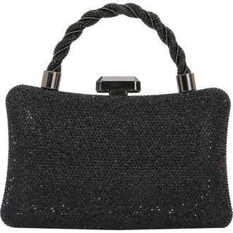 Berness Rhinestone Clutch in Black at Nordstrom Rack