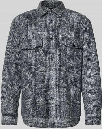 Maerz MAERZ Muenchen Hemdjacke mit Seiden-Anteil in Marine, Größe 48