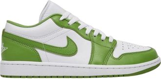 Nike Jordan Schoenen, Heren, Groen, 41 EU, Leer, 1 Low SE