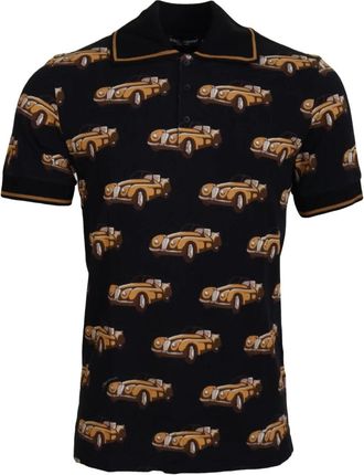 Dolce & Gabbana Car Print Polo Shirt - Heren - Polos - Veelkleurig - XS - Katoen - Tops