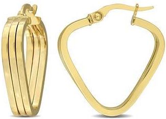 Delmar Triple V-Shape Hoop Earrings in Gold at Nordstrom Rack