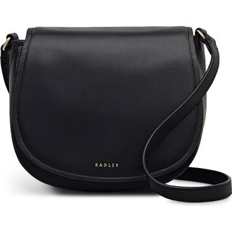 Radley London Liverpool Gardens Medium Flapover Crossbody Bag in Black at Nordstrom Rack