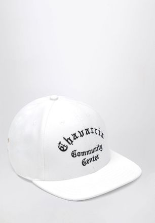 Willy Chavarria Cappello da baseball con logo ricamato e stampa slogan
