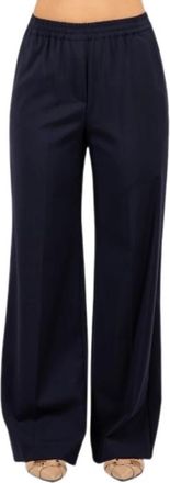 Max Mara Pantalone Weekend - Dames - Wijde Broeken - Blauw - XS - Broeken
