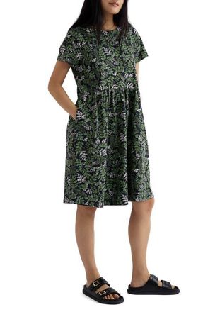 Seasalt Cornwall Carleon Cove Organic Cotton T-Shirt Dress in Pressed Herbs Inkwell at Nordstrom, Size 14 Us