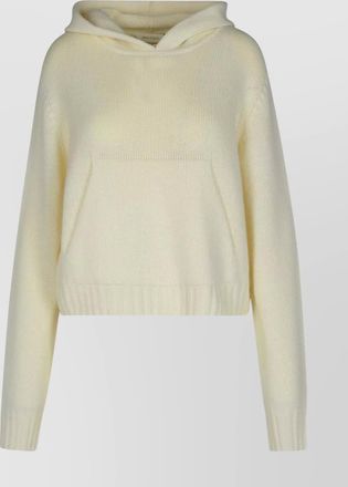 Palm Angels curved wool blend sweater