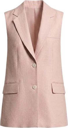 PESERICO Dames, Jassen, Roze, Maat: L Linnen