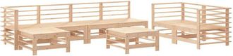 vidaXL Vidaxl - Juego De Muebles De Jard&iacute;n 8 Piezas Madera Maciza De Pino