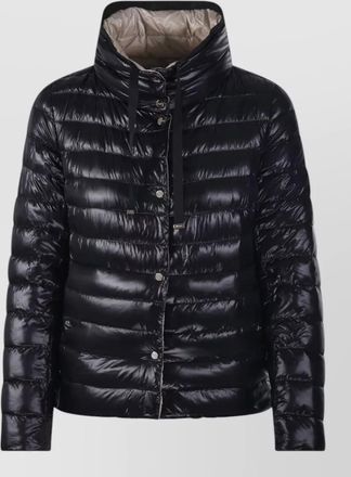 Herno down jacket high collar long sleeves