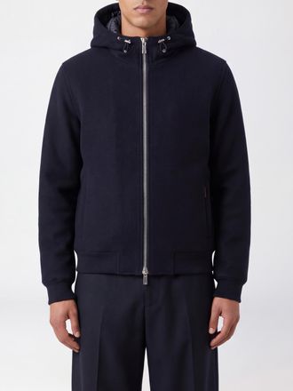 Moorer Bomber in lana vergine e cashmere con cappuccio e resistenza termica