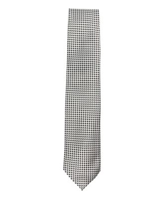 Tom Ford patterned tie - Grijs