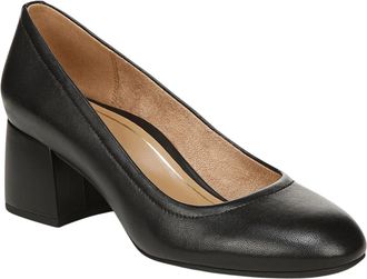 Vionic Womens Carmel Heel In Black
